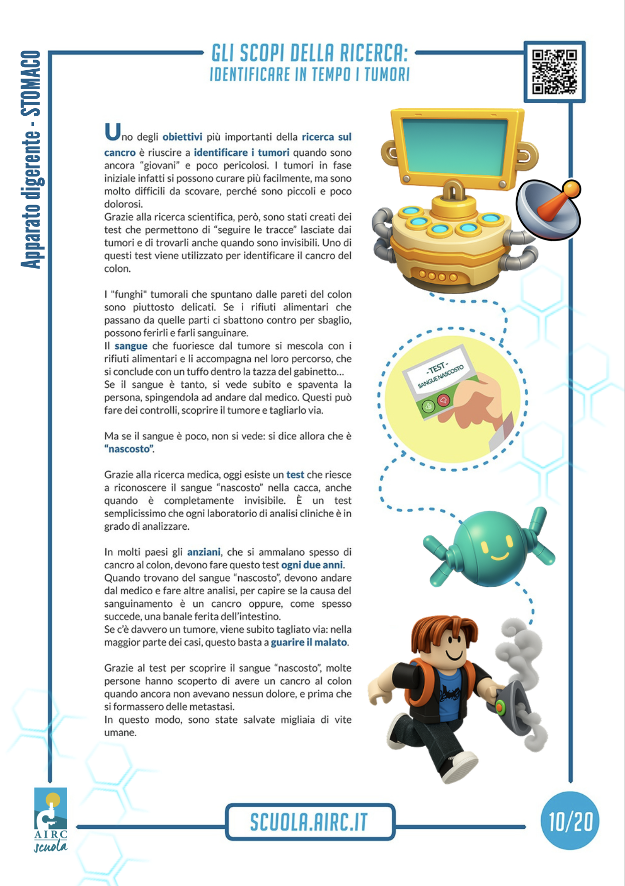 vai alle schede - Polmoni, Stomaco, Cuore, Cervello